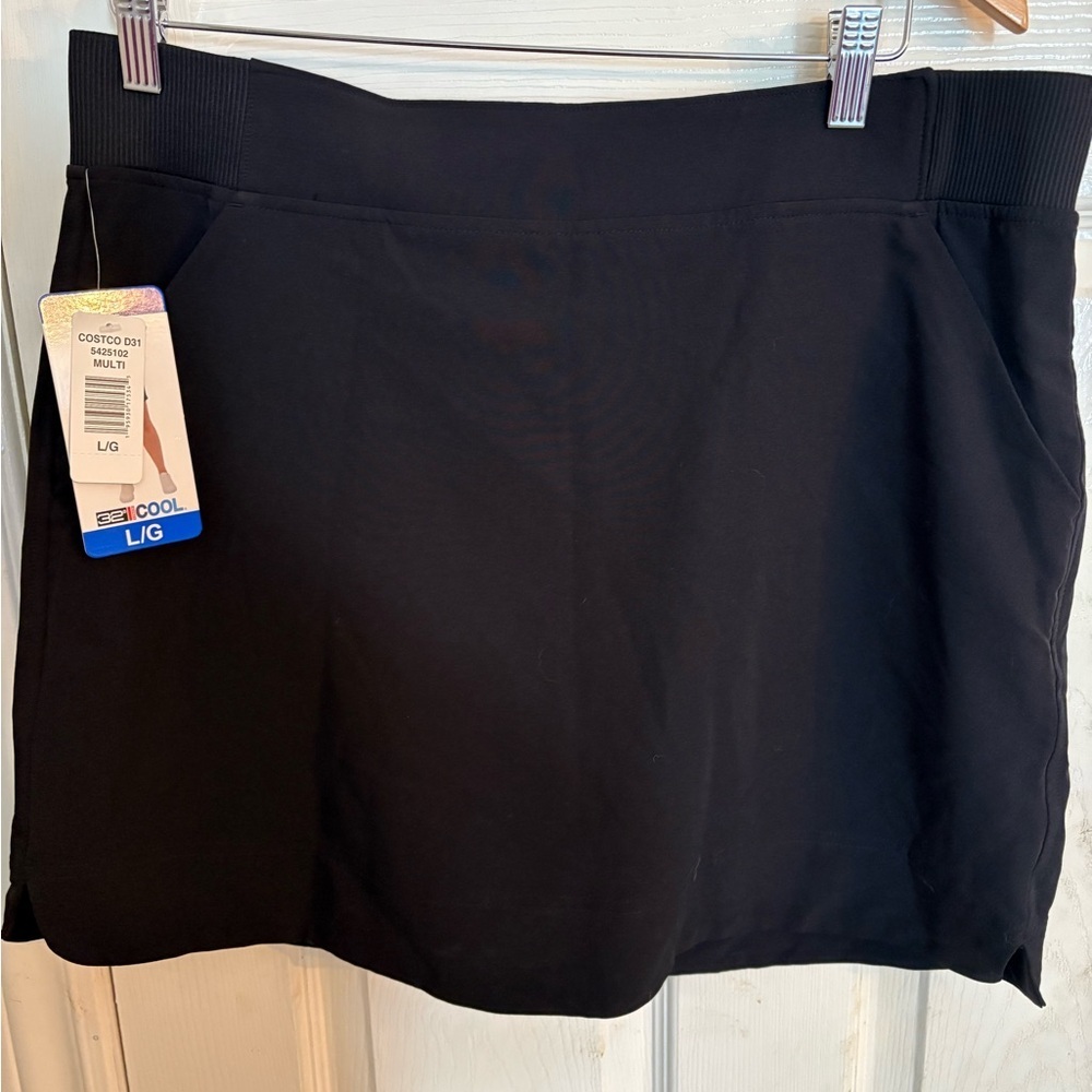 32 Degrees Cool Black Skort Athletic Stretch women’s size large.